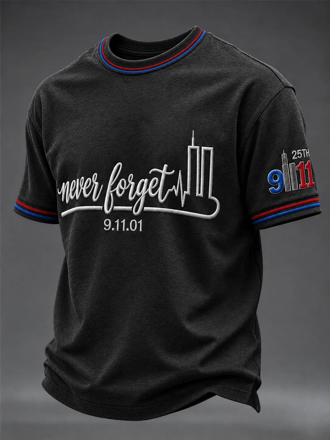 Men's 9.11 Never Forget Printing T-Shirts